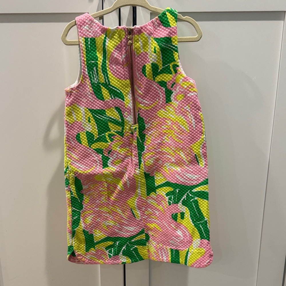 Lilly Pulitzer Pink and Green Kids Casual Dress - Picture 4 of 4